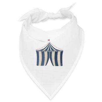 Retro Vintage Vintage des Zirkuszeltes - Bandana - Weiß - Vorne