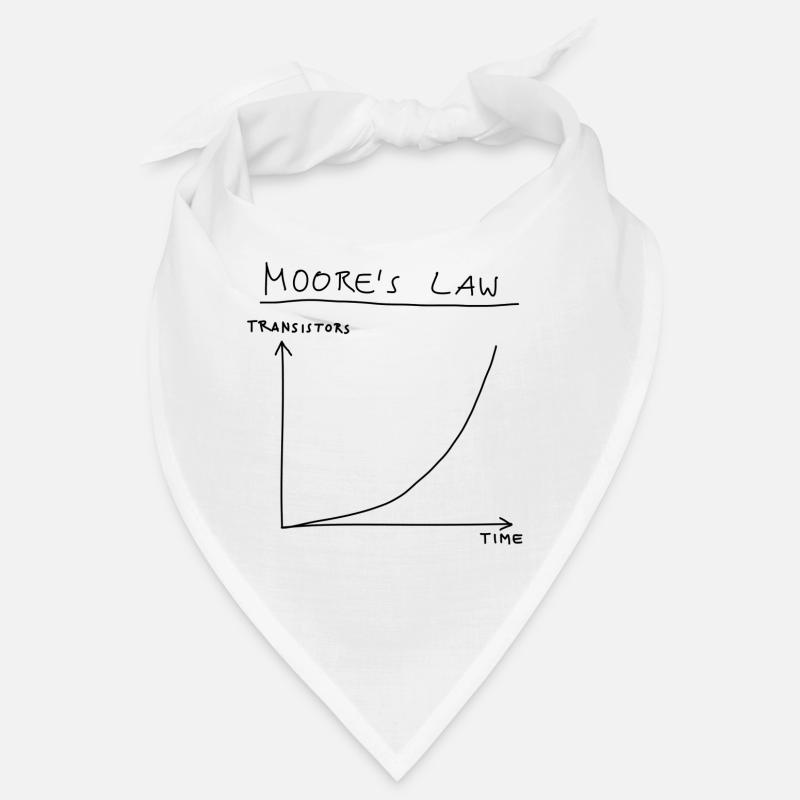 Informatique: loi de Moore (noir) Bandana