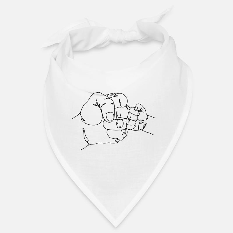 Familien Fauststoß in schwarz Bandana