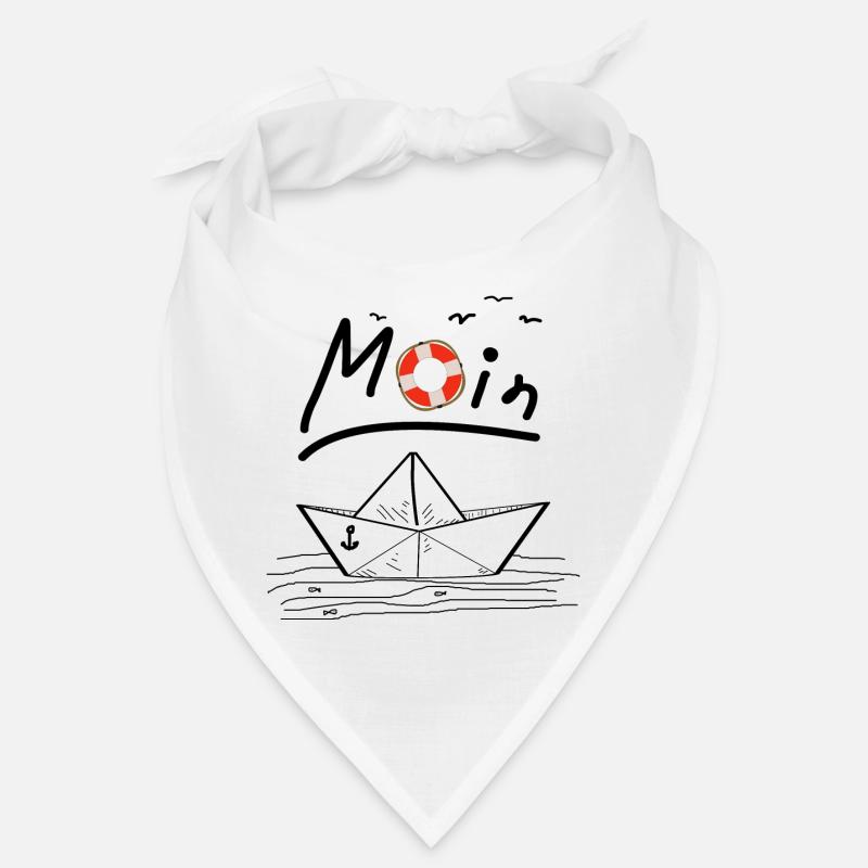 Moin Papierboot Möwe Rettungsring Fisch Nord Anker Bandana