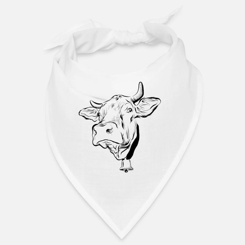 Kuh Kühe - Bandana - Weiß