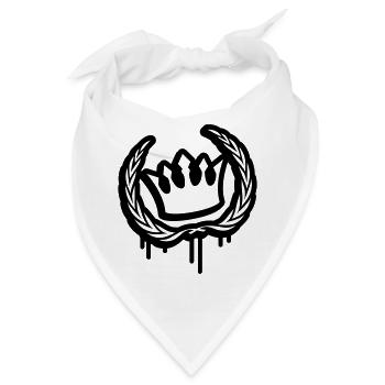 krone kranz - Bandana - Weiß - Vorne