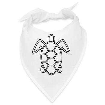 Vector Schildkröte - Bandana - Weiß - Vorne