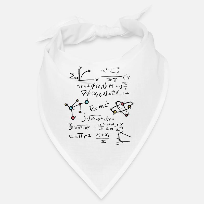 Physics Math Formula with Atoms and Molecules Bandana