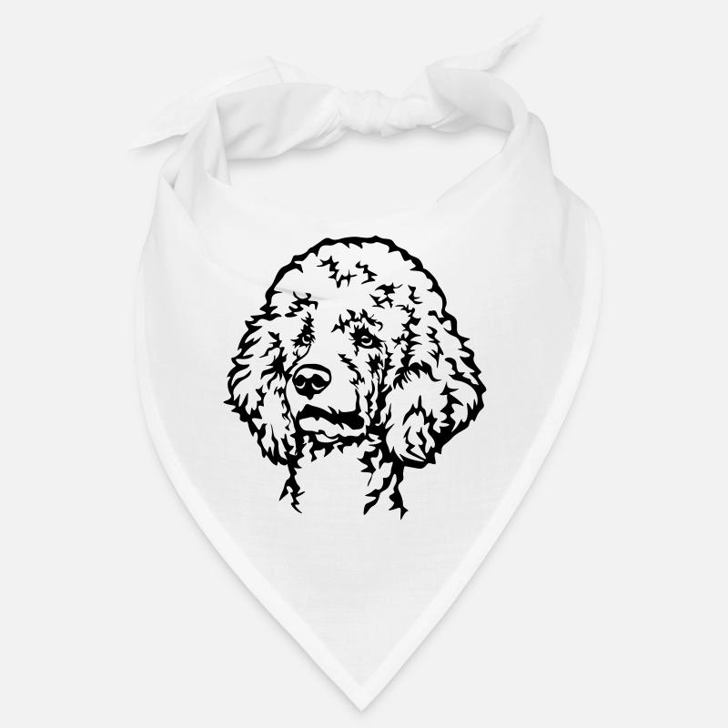 Poodle Head Bandana