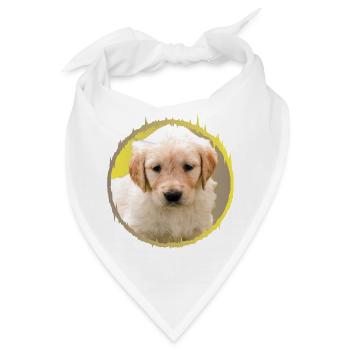Welpen - Bandana - Weiß - Vorne
