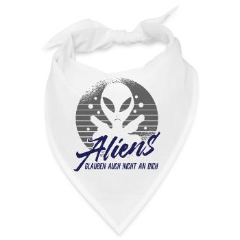 Aliens - Bandana - Weiß - Vorne