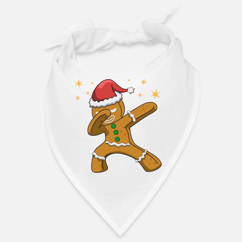 Weihnachten - Dabbing Lebkuchenmann Kinder Bandana