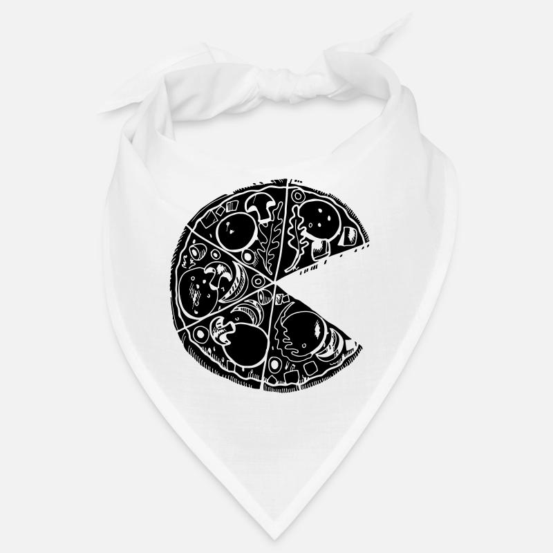 Pizza Partnershirt Slice Valentines Day pour le noir Bandana