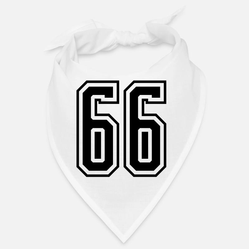 66 Numéro de numéro Bandana