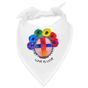 Motanka . Liebe ist Liebe. Ukrainische Puppe. - Bandana - Weiß - Vorne