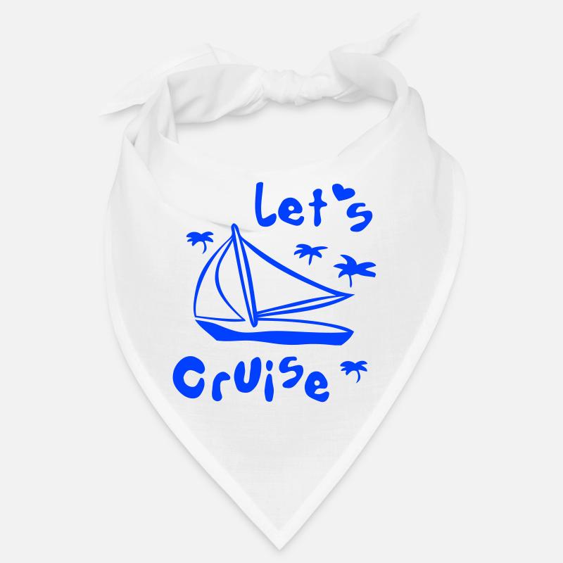 Segelboot, segeln, Palmen Bandana