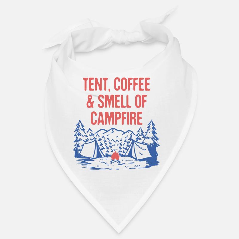 Café de tente et odeur de feu de camp Camping Randonnée Bandana