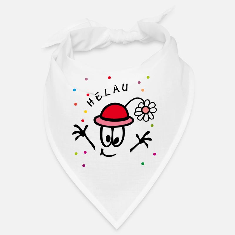 Karneval, Fasching, Comic - Bandana - Weiß