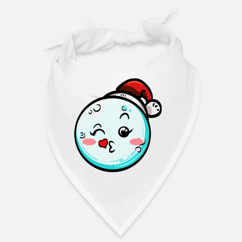 Schneeball mit Weihnachtsmütze #7/9 Bandana