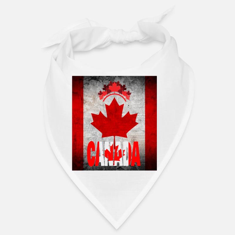 Canada, feuille d’érable. - Bandana - blanc