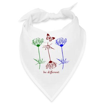 be different - Bandana - Weiß - Vorne