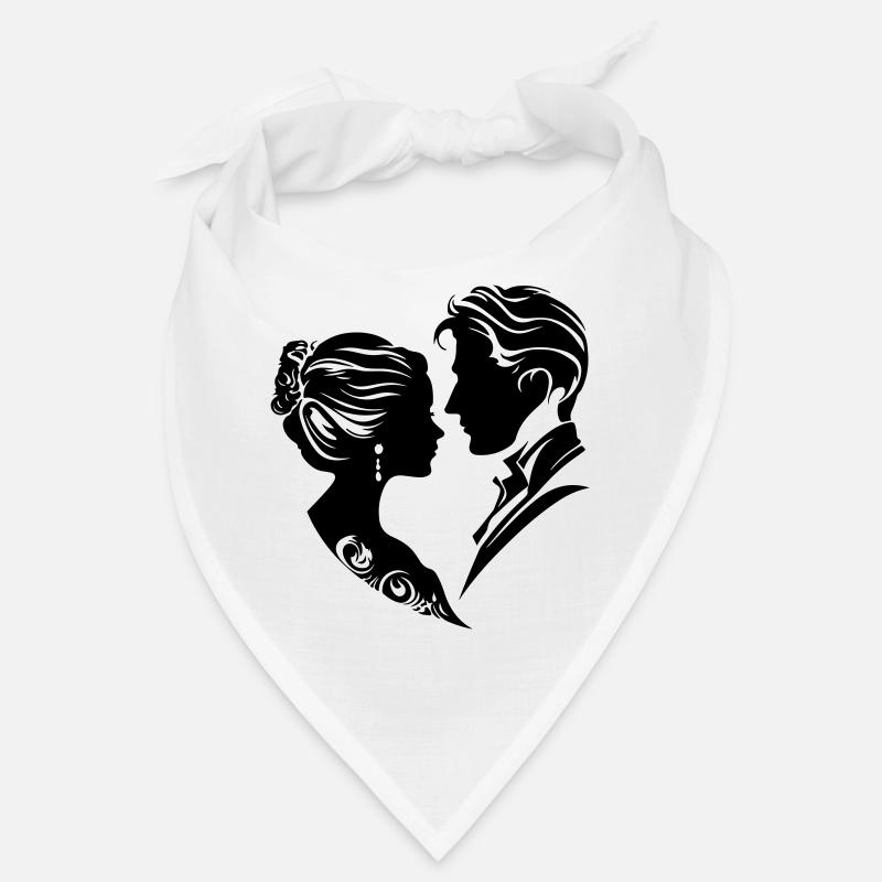 Ehepaar Hochzeit Silhouette Bandana