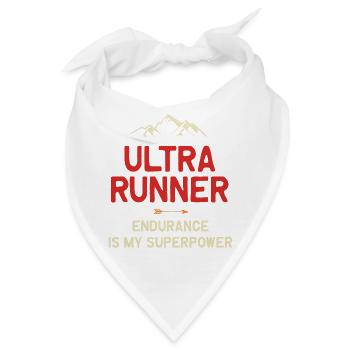 Ultra Runner - Ausdauer ist meine Superkraft - Bandana - Weiß - Vorne