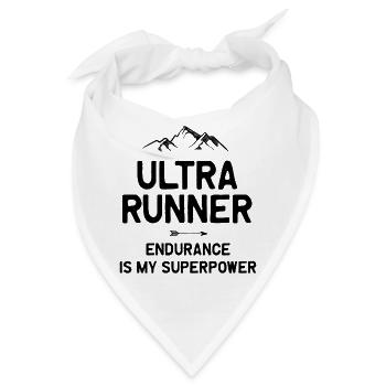 Ultra Runner - Ausdauer ist meine Superkraft - Bandana - Weiß - Vorne