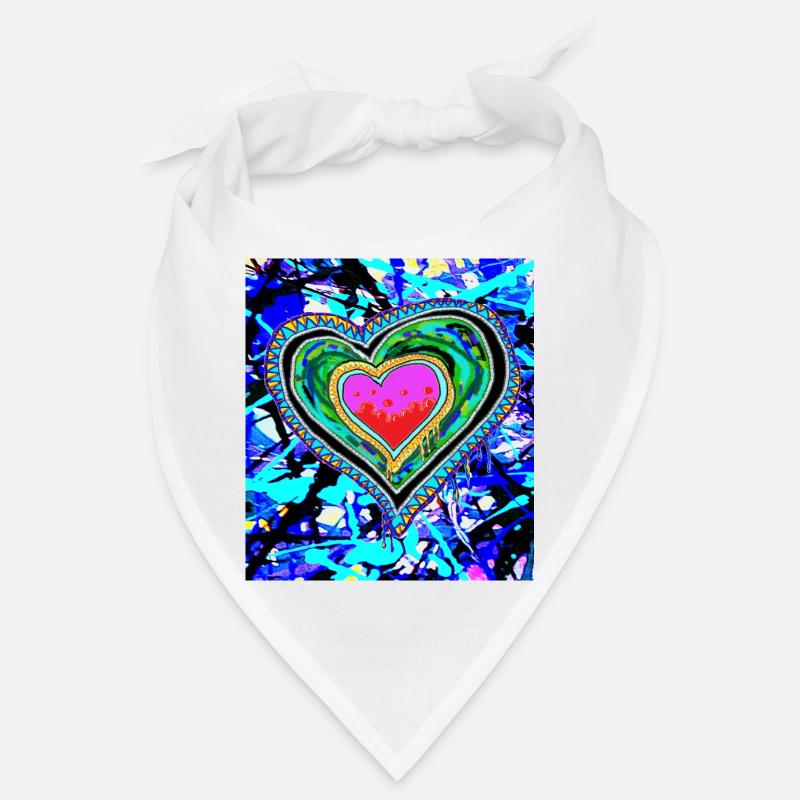 Heart Love spray paint graffiti cool Bandana
