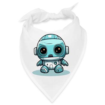 Zaak der kleine Roboter - Bandana - Weiß - Vorne