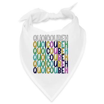 WhatCouBeH Regenbogen-Gitter - Bandana - Weiß - Vorne
