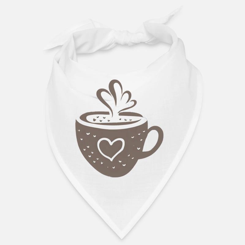 Coffee Lover's Dream - Bandana - white