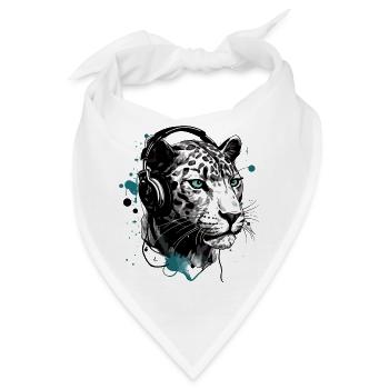Rita, der audiophile Panther - Bandana - Weiß - Vorne