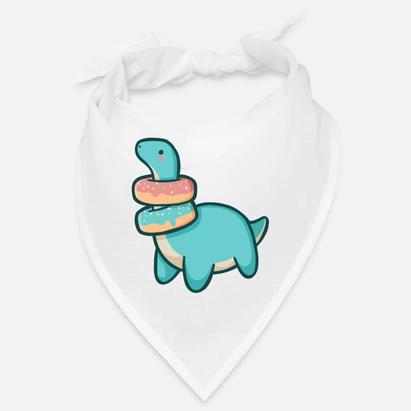 hugadino dino with donuts, cute dinosaur Bandana