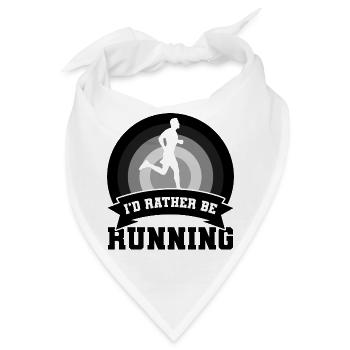 Lustiger Läufer Witz - Bandana - Weiß - Vorne