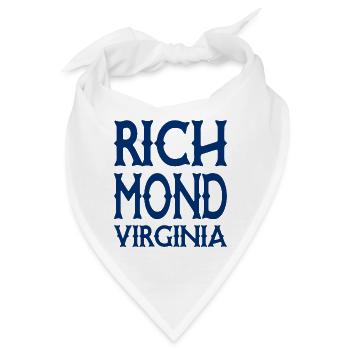 Richmond - Virginia - United States of America USA - Bandana - Weiß - Vorne