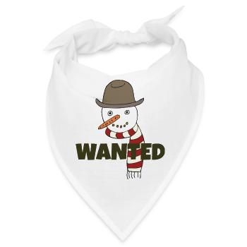 SCHNEEMANN WANTED - Bandana - Weiß - Vorne