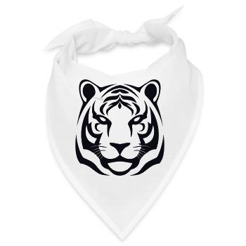 Felin Dschungel-Tigerkopf - Bandana - Weiß - Vorne