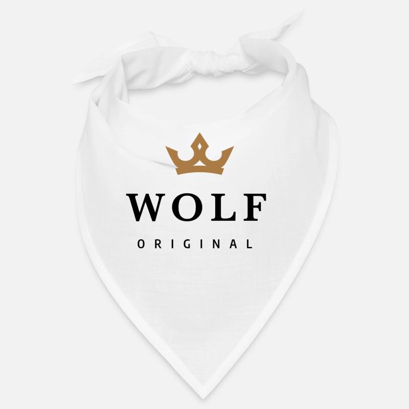 Wolf - Bandana - Weiß