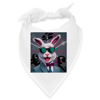 Kaninchen-Geschäft - Bandana - Weiß - Vorne