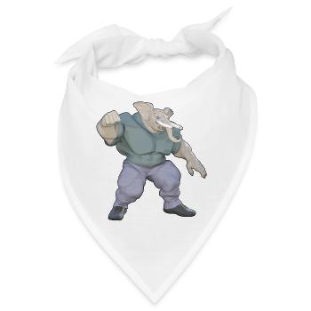 Der menschliche Elefant - Bandana - Weiß - Vorne
