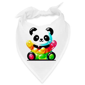 Panda - Bandana - Weiß - Vorne