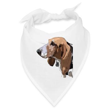 Basset - Bandana - Weiß - Vorne