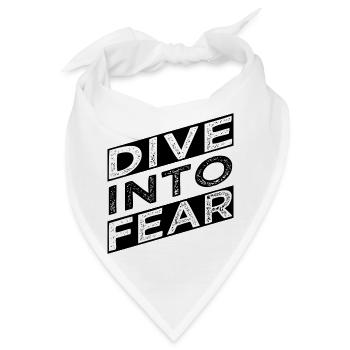 joke bungee jumping excitement jokes sayings - Bandana - Weiß - Vorne