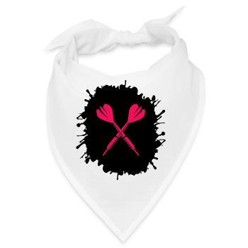 splatter darts - Bandana - Weiß - Vorne
