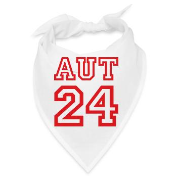 Austria Österreich - Bandana - Weiß - Vorne