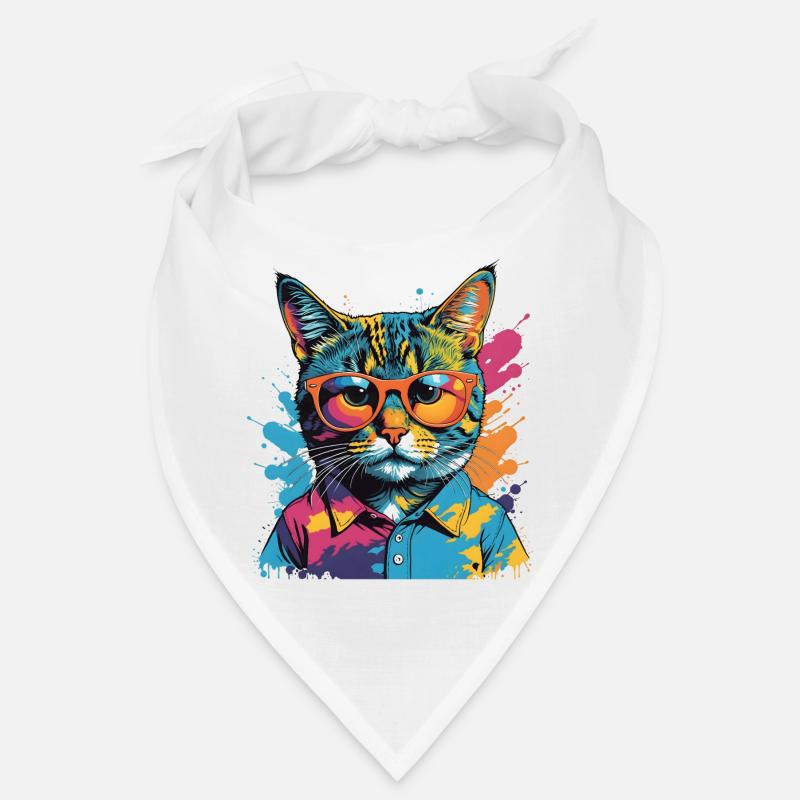 MADFOXX - CC-Cat - Bandana - Weiß