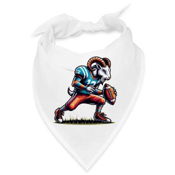 American Football Team Quarterback Design - Bandana - Weiß - Vorne