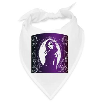 Girl fee gotic elfe depressiv mutig pwr Halloween - Bandana - Weiß - Vorne