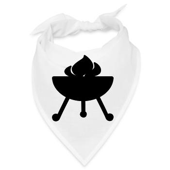 Grill - Bandana - Weiß - Vorne