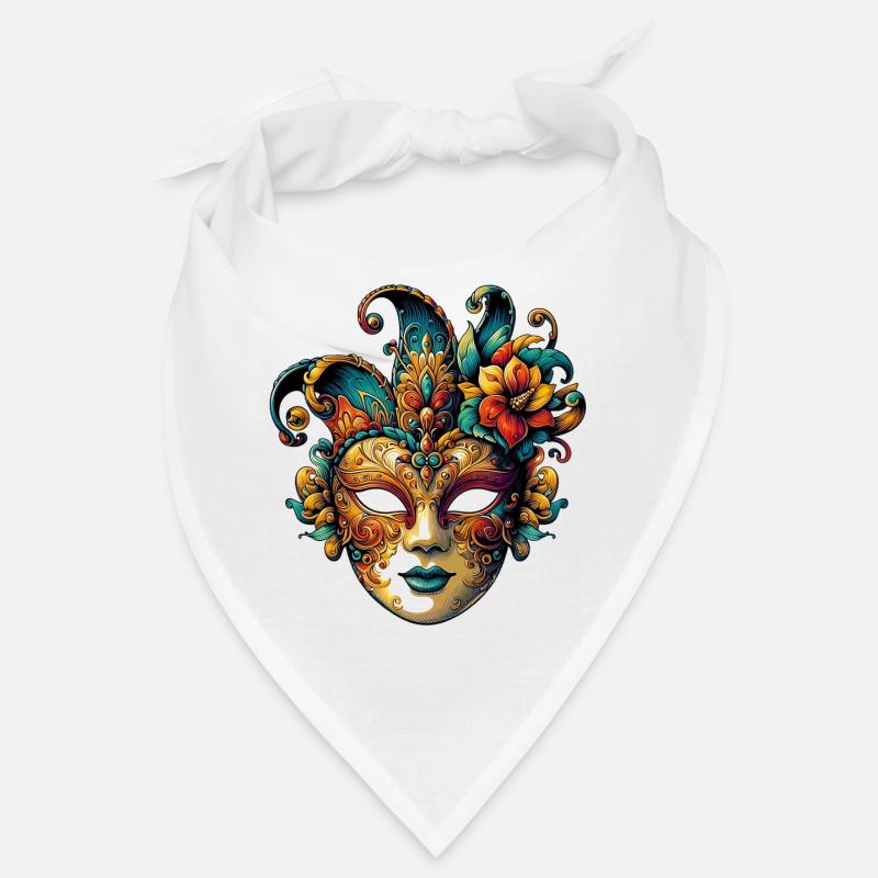Masque du Carnaval de Venise - Bandana - blanc
