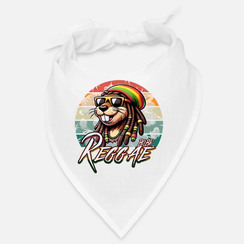 Bober Reggae - Rasta Bobr Marly - Bandana - blanc
