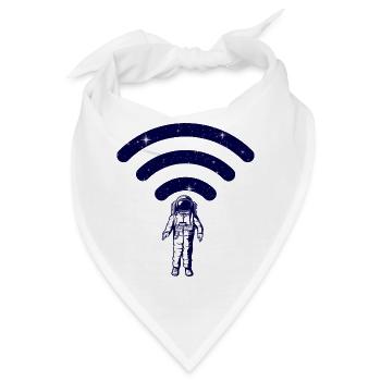 Astronauten-WLAN-Bereich - Bandana - Weiß - Vorne