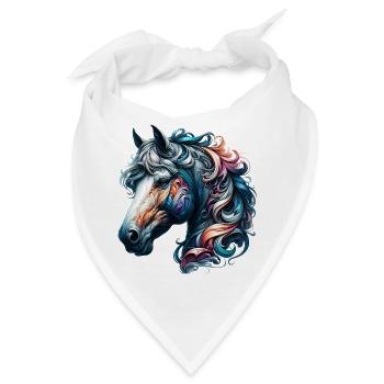 Pferd - Bandana - Weiß - Vorne